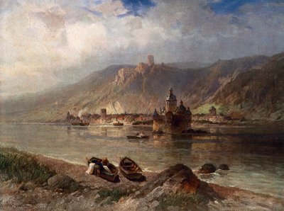 Caub and the Pfalz by Nicolai Astudin